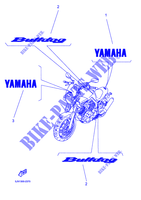EMBLEME / ETIQUETTE pour Yamaha BT1100 de 2002