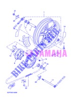 ROUE ARRIERE pour Yamaha YZF-R125 de 2013