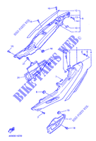 CACHE LATERAL   RESERVOIR D'HUILE pour Yamaha XJS 900 DIVERSION de 1996
