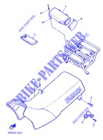 SELLE / PORTE BAGAGES pour Yamaha XT600H (33.OKW) de 1989