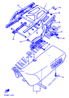 SELLE / PORTE BAGAGES pour Yamaha XTZ660 de 1992