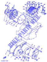 CARTER   MOTEUR 1 pour Yamaha XTZ750H (51KW) de 1992