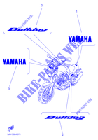 EMBLEME  1100 yamaha-moto 2005 BULLDOG FIG_38