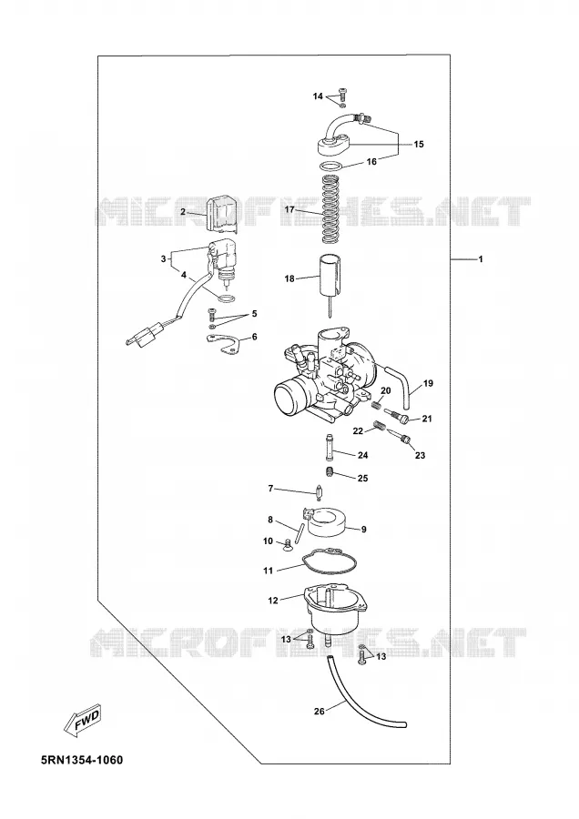 CARBURATEUR Yamaha SCOOTER 50 2003 JOG  CS50