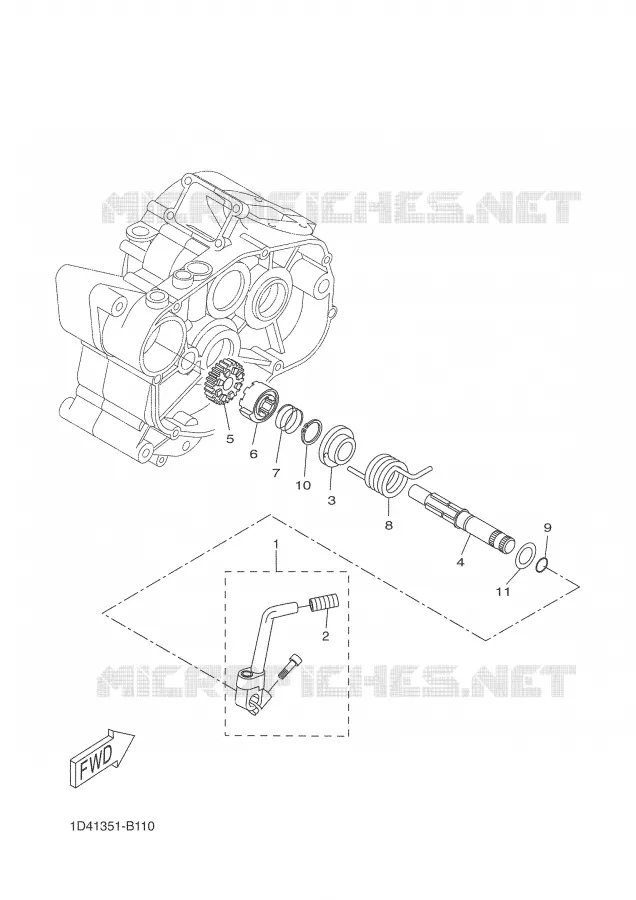 DEMARREUR Yamaha MOTO 50 2007 DTR  DT50RSM