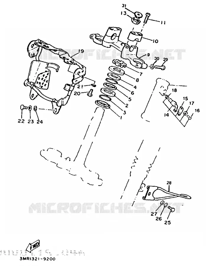 DIRECTION Yamaha MOTO 50 1989 DTR  DT5OR