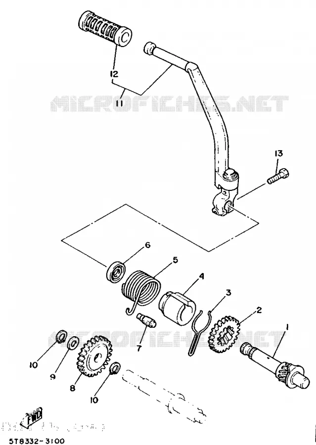 DEMARREUR Yamaha MOTO 50 1989 DTR  DT5OR