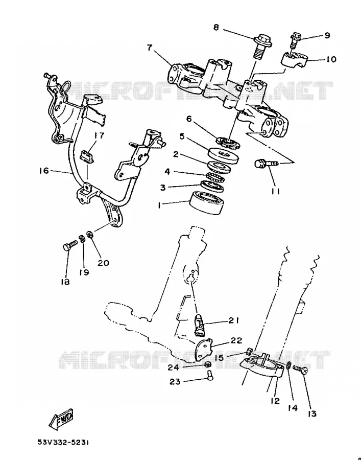 DIRECTION Yamaha MOTO 80 1988 DTLC  DT80LC