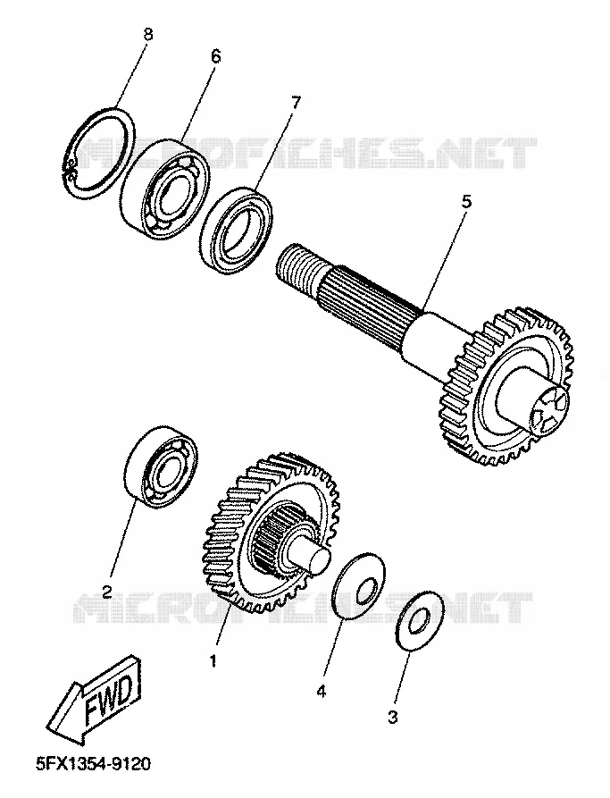 TRANSMISSION Yamaha SCOOTER 50 2000 STUNT  EW50