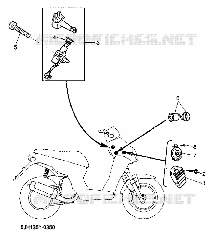 ELECTRIQUE 1 Yamaha SCOOTER 50 2000 STUNT  EW50