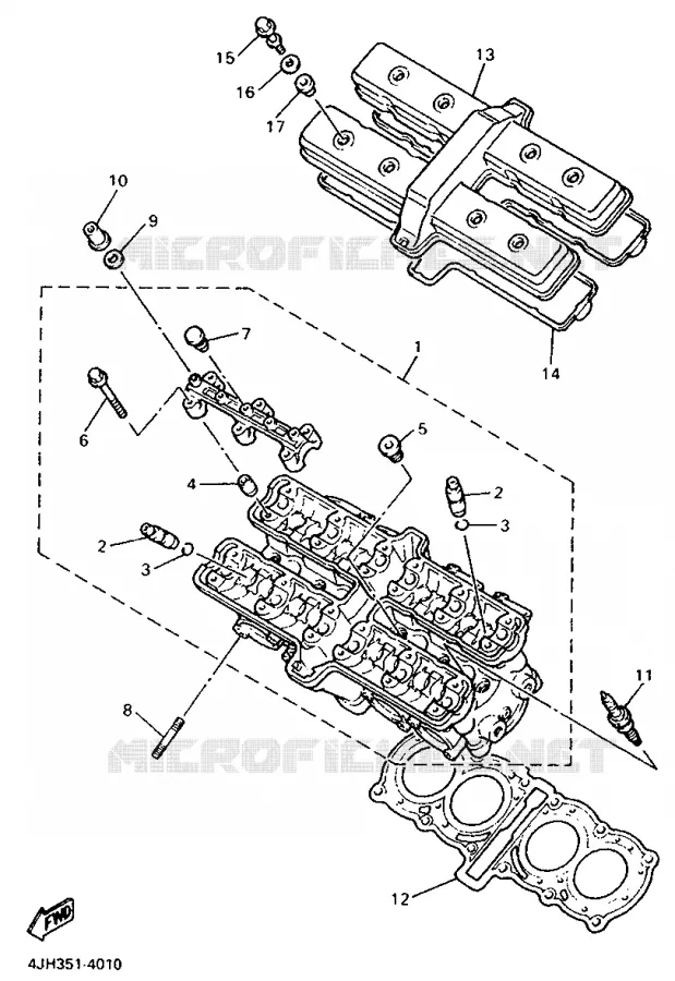 CULASSE Yamaha MOTO 600 1999 THUNDERCAT  YZF600R