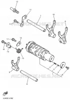 BARILLET DE SELECTION / FOURCHETTES pour Yamaha YZF600R de 2001