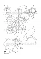 GARDE BOUE pour Yamaha YZF600R de 2001