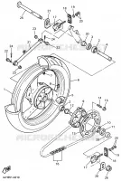 ROUE ARRIERE pour Yamaha YZF600R de 2001