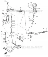 MAITRE CYLINDRE DE FREIN ARRIERE pour Yamaha YZF600R de 2001