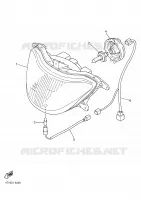 PHARE  pour Yamaha YZF600R de 2001