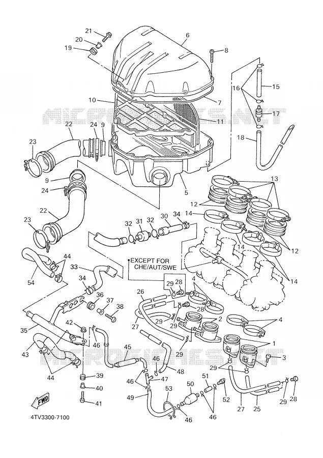 ADMISSION Yamaha MOTO 600 2001 THUNDERCAT  YZF600R
