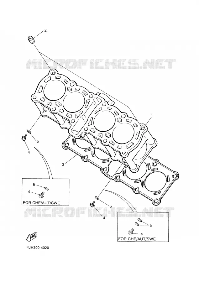 CYLINDRE Yamaha MOTO 600 2001 THUNDERCAT  YZF600R