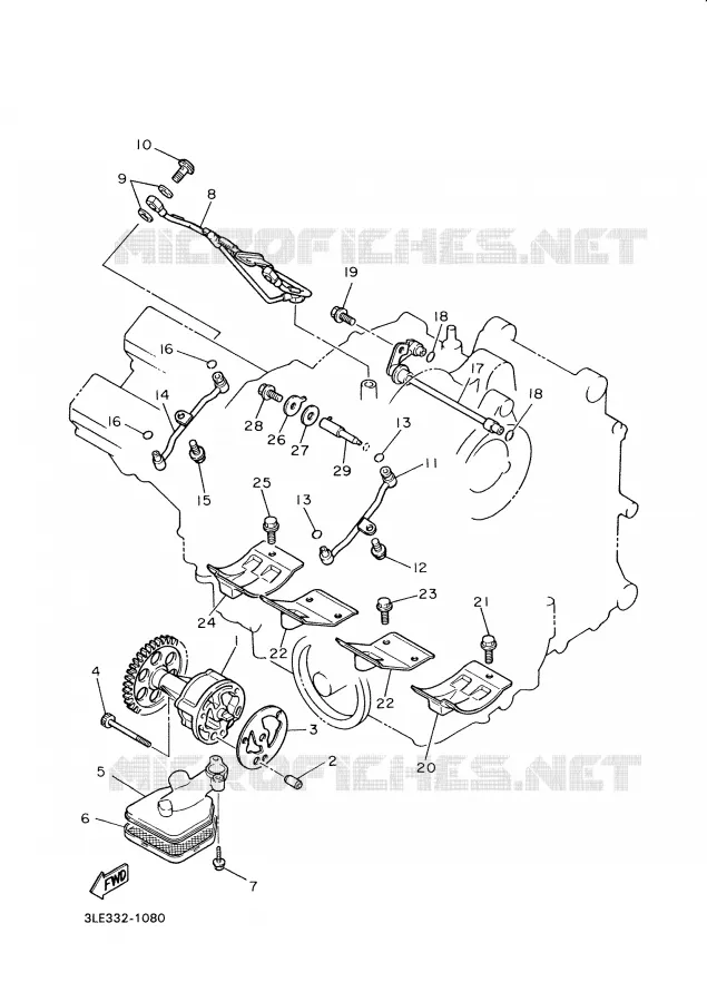 POMPE A HUILE Yamaha MOTO 1000 2001 THUNDERACE  YZF1000R