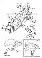 GARDE BOUE pour Yamaha YZF750R de 1993