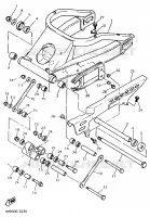BRAS ARRIERE pour Yamaha YZF750R de 1993