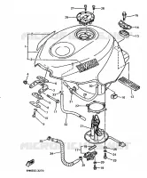 RESERVOIR A ESSENCE pour Yamaha YZF750R de 1993