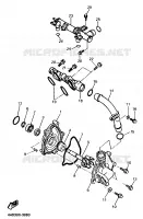 POMPE A EAU pour Yamaha YZF750R de 1993