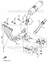 ECHAPPEMENT pour Yamaha YZF750R de 1993