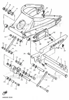 BRAS ARRIERE pour Yamaha YZF750R de 1993