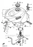 RESERVOIR A ESSENCE pour Yamaha YZF750R de 1993