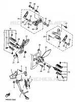 SUPPORT / REPOSE PIEDS pour Yamaha YZF750R de 1993