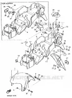 GARDE BOUE pour Yamaha YZF750R de 1994