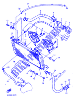 RADIATEUR / DURITES pour Yamaha YZF750R de 1994