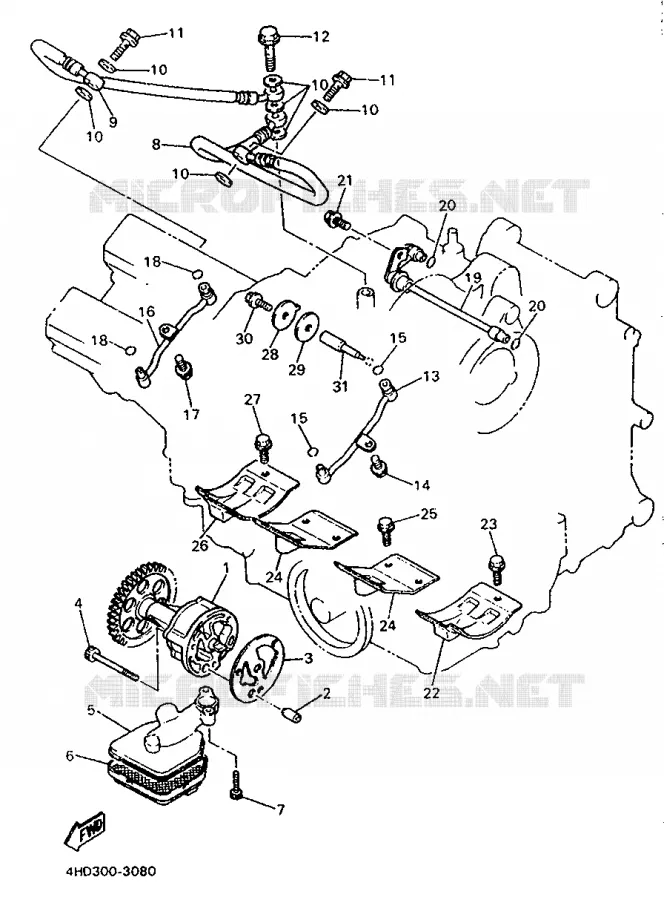 POMPE A HUILE Yamaha MOTO 750 1994 YZF  YZF750R