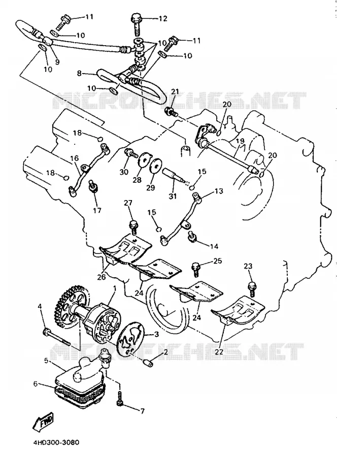 POMPE A HUILE Yamaha MOTO 750 1995 YZF  YZF750R