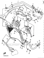 RADIATEUR / DURITES pour Yamaha YZF750R de 1995