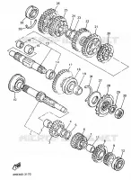 TRANSMISSION pour Yamaha YZF750R de 1995