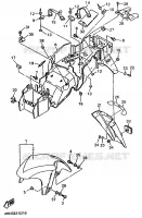 GARDE BOUE pour Yamaha YZF750R de 1995