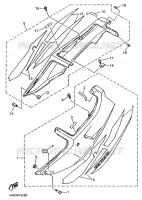 COUVERCLE LATERAL pour Yamaha YZF750R de 1995