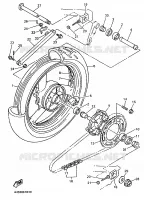 ROUE ARRIERE pour Yamaha YZF750R de 1995
