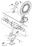 ETRIER / DISQUE DE FREIN ARRIERE pour Yamaha YZF750R de 1995