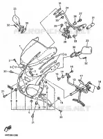 CARENAGE AVANT pour Yamaha YZF750R de 1995