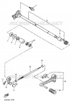 AXE DE SELECTEUR / PEDALE pour Yamaha YZF750R de 1996