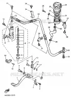 MAITRE CYLINDRE DE FREIN ARRIERE pour Yamaha YZF750R de 1996
