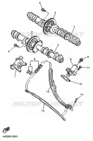 ARBRE A CAMES / CHAINE DE DISTRIBUTION pour Yamaha YZF750R de 1996