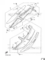 CACHE LATERAL   RESERVOIR D'HUILE pour Yamaha YZF750R de 1996