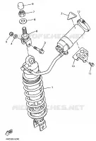 AMORTISSEUR ARRIERE pour Yamaha YZF750R de 1996