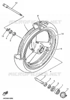 ROUE AVANT pour Yamaha YZF750R de 1996