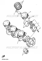 VILEBREQUIN / PISTON pour Yamaha YZF750R de 1996