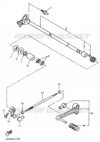 AXE DE SELECTEUR / PEDALE pour Yamaha YZF750R de 1996